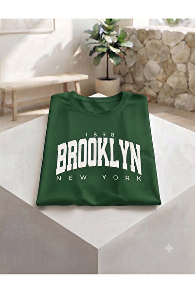 UNCİA OUTDOORS Women'S/Men's Unisex Brooklyn New York Printed Crew Neck Overs...