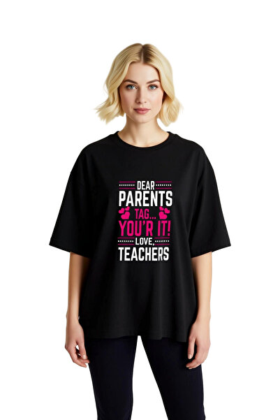 PayBuy Mulțumim profesorilor - Tricou supradimensionat pentru femei cu mesaj ...