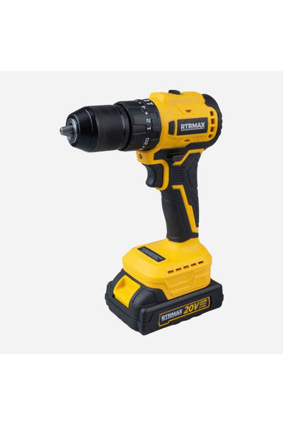 Rtrmax Şarjlı Darbeli Matkap 35 Nm 2x2.0 Ah 20 V Çift Akü X-Lion RTM3520