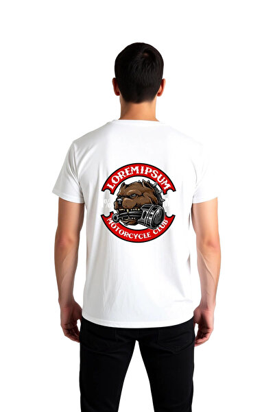 PayBuy Men's Motorcycle Club Printed Relaxed Fit Short Sleeve T-Shirt Retro D...