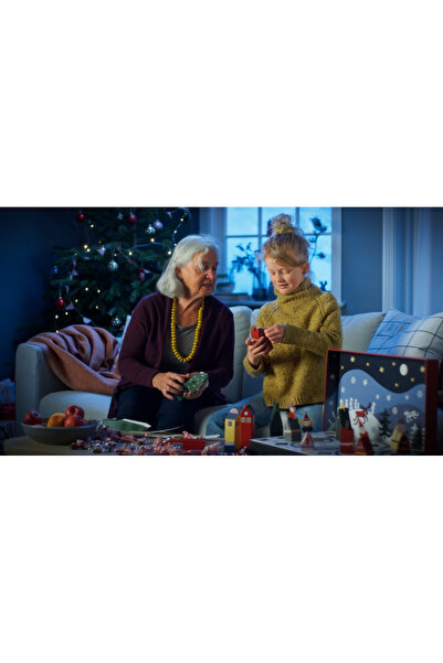 IKEA Yılbaşı Advent Takvimi 24 Bölmeli Hediye Kutusu Noel Geri Sayım Takvimi ...