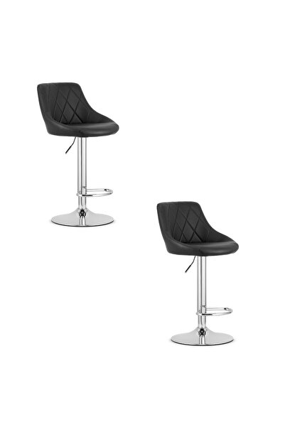 Leobert Scaun KAST - negru - piele / bază cromată x 2