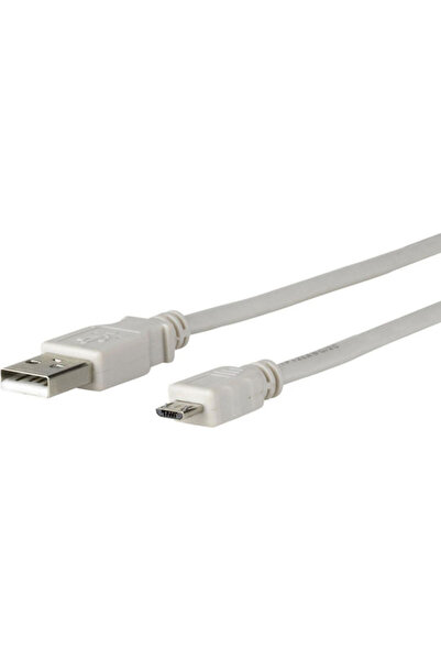 MicroConnect Καλώδιο USB 2.0 σε micro USB, κανονικό, 3μ, Γκρι (USBABMICRO3G)