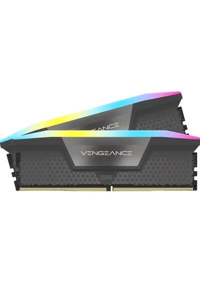 Corsair VENGEANCE DDR5 32GB (2x16GB) 6000MT/s CL38 RGB Gri XMP/EXPO 1.35V