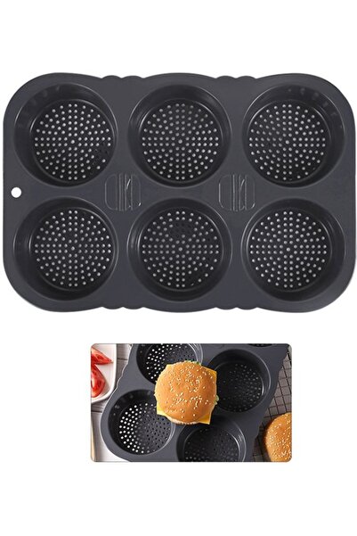 STARSTAR Silicone bread mold, high temperature resistant, 6 compartments, sui...