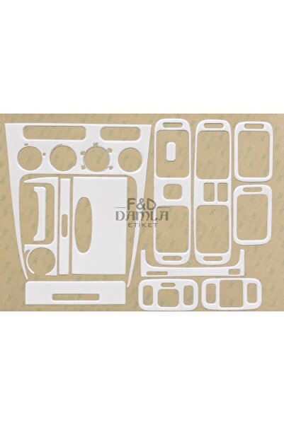 FD Damla Etiket Toyota Corolla 1997-2002 Dashboard Console Trim Front Chest M...
