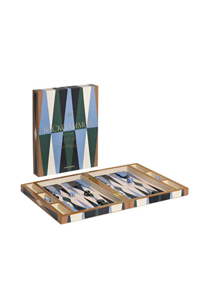 PRINTWORKS Joc de societate, Printworks, Table de backgammon lăcuită, multico...
