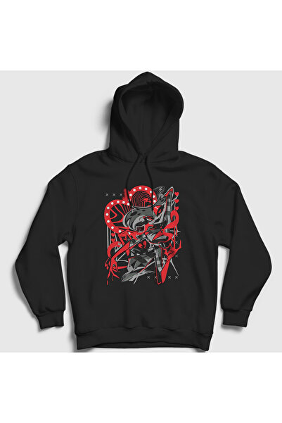 Presmono Unisex Black Angel Dust Helluva Hazbin Hotel Hooded Sweatshirt 526187Tt