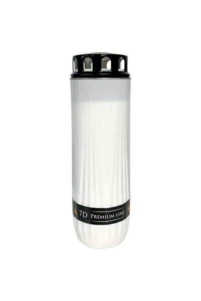 LCA Candela din Plastic, cu Capac, Premium, Alb