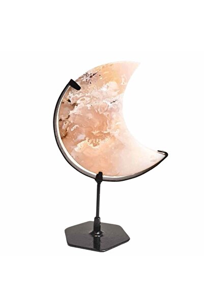 craftmystic Semiluna din Plum Agat - Sculptata manual, armonie interioara si ...