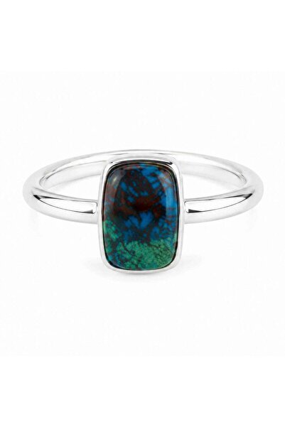 craftmystic Δαχτυλίδι Ασημένιο 925 με Ορθογώνιο Κρισοκόλα – Ισορροπία και Φυσ...