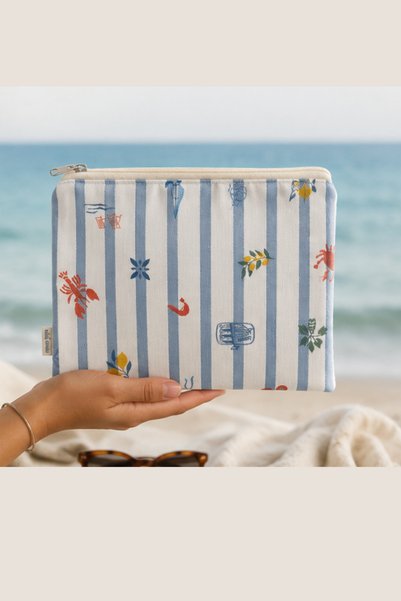 Mama Yoyo Baby&Kids Striped Sea Insulated Sun Protection Makeup Medicine Cream Bag Thermal