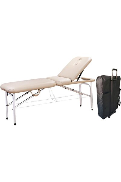 Generic Portable Massage Bed 3 Folding 25Inch, Aluminium Salon Table with whe...