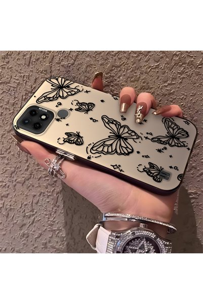 CHICASELUX Realme C21 Compatible Elegant Night Style Butterfly Case, Durable ...