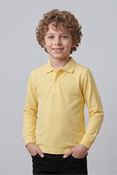 NACAR STORE Unisex Children's School Lacoste Polo Collar Long Sleeve School T...