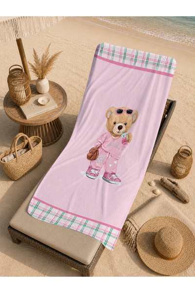 Evmila Pastel Colored Rainbow Star Heart Cloudy Patterned 70X150 Beach Towel ...