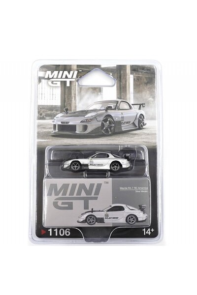 mini gt Mını Gt: 1/64 Mazda Rx-7 Re-Amemiya Silver Metallic - Blister Paket