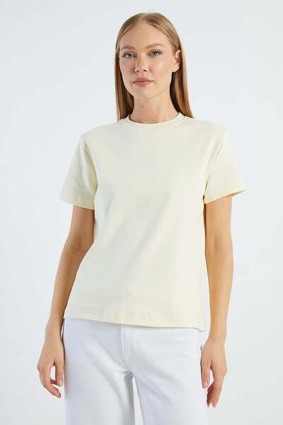 Fulla Moda Basic Crew Neck Casual T-Shirt