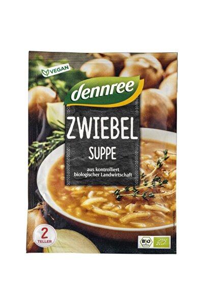 Dennree Supă instant organică de ceapă, 40g