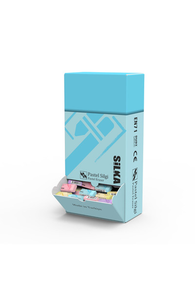 Silka Display Cu Radiere Pt Creion, 44X22X13.5Mm, 240Buc/Display, Pastel - As...