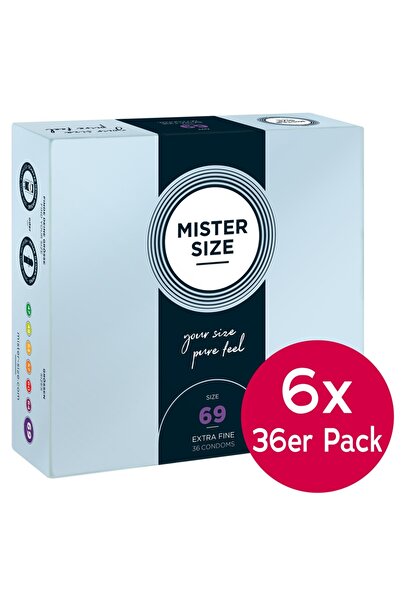 Mister Size Dimensiunea Domnului 69Mm 6Xpack De 36, Albastru