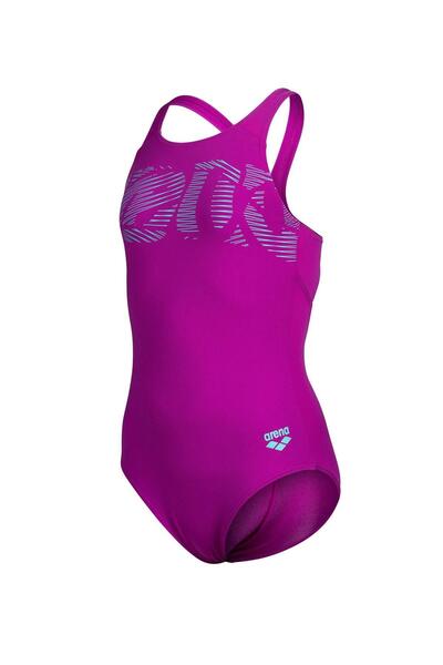 ARENA G GRAPHIC SWIMSUIT V BACK VERY KIZ ÇOCUK YÜZÜCÜ MAYOSU