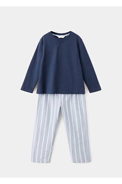 MANGO Baby Çizgili pijama seti