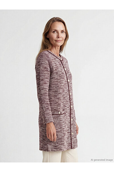 LC Waikiki Özmarka New Season Crew Neck Women's Knitwear Cardigan