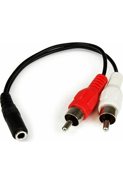 startech Μετατροπέας RCA 2x αρσενικό σε 3.5mm θηλυκό 1 τεμάχιο MUFMRCA