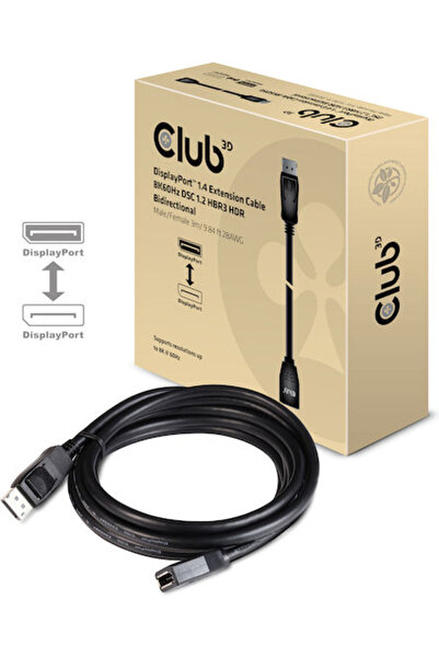 Other Καλώδιο DisplayPort Club3D DisplayPort Αρσενικό - DisplayPort Θηλυκό 3μ...