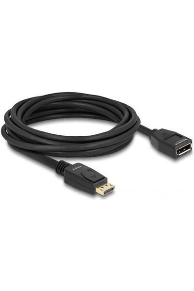 DELOCK Καλώδιο DisplayPort αρσενικό - DisplayPort θηλυκό 5μ Μαύρο (80004)