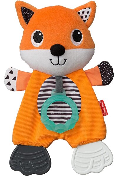 Infantino cuddly super soft teether foxbaby teething toy, multicolor, cuddly ...