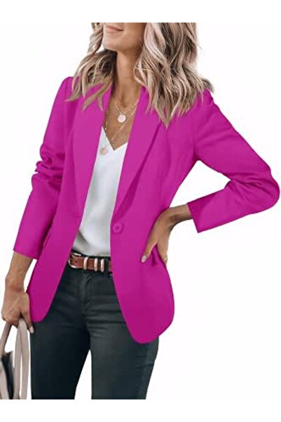 Cicy Bell Womens Casual Blazers Open Front Long Sleeve Work Office Suit Jacke...