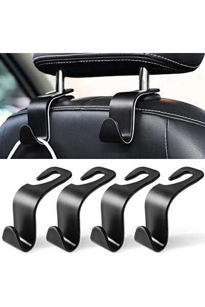 LivTee Car Seat Headrest Hooks, Car Hook Hangers Storage Organizer Interior A...