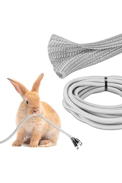 JOTO 3m - 1.27 cm Cord Protector Wire Loom Tubing Cable Sleeve, Braided Cable...