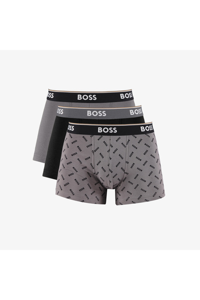 BOSS Trunk Power 3'lü Erkek Gri Boxer
