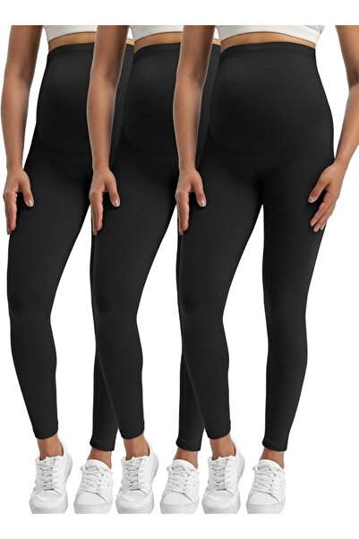 GENERAL Buttergene Women's Maternity Leggings over the Belly Pregnancy Active...