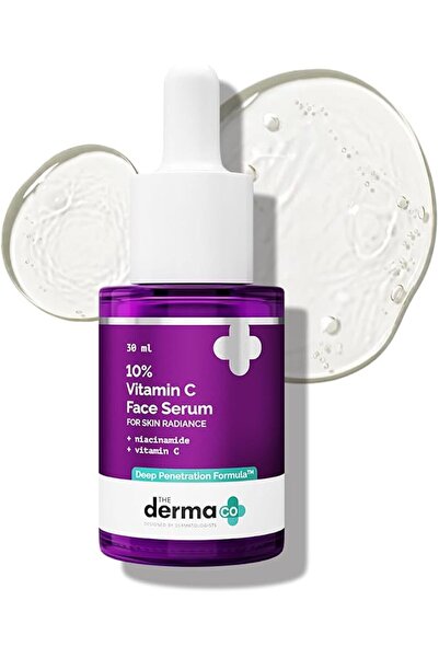 The Derma Co سيروم للوجه بفيتامين سي 10٪ مع النياسيناميد وحمض الهيالورونيك وح...