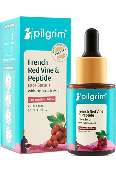 Pilgrim سيروم حمض الهيالورونيك من العنب الأحمر الفرنسي مع الببتيدات |   سيروم...