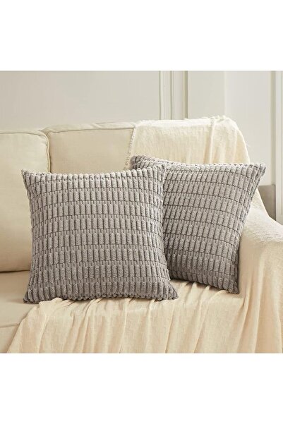 Fancy Homi 2 Packs Dusty Blue Decorative Throw Pillow Covers 18x18 Inch for L...