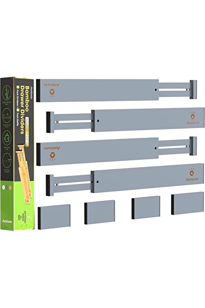 GENERAL ANTOWIN Bamboo Drawer Dividers Organizers, Drawer Separators Splitter...