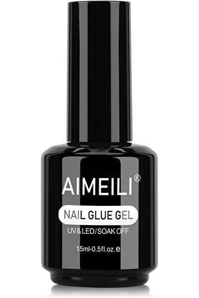 AIMEILI أطراف أظافر جل ناعمة بتغطية كاملة، 550 قطعة أطراف أظافر جل شفافة صناع...