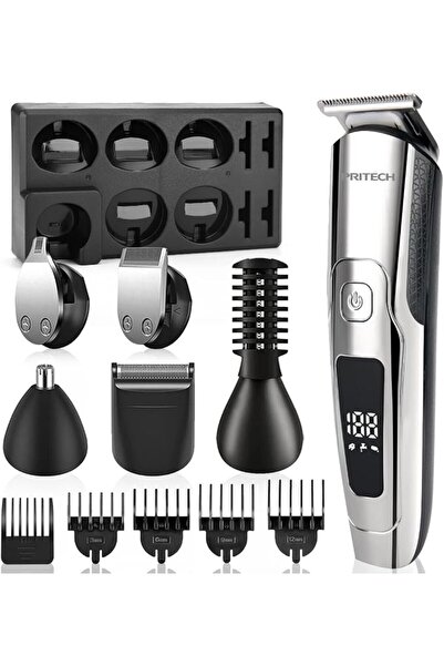 Pritech Beard Trimmer for Men Electric Hair Clipper Cordless Mens Grooming 6 ...
