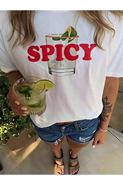 23ERVA Outfit Women, Spicy Cocktail Funny Vintage T-Shirt, Loose And Breathab...
