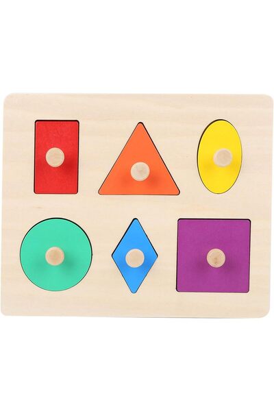 Arabest Wooden Geometric Shape Board,Matching Toy,Educational Preschool Learn...