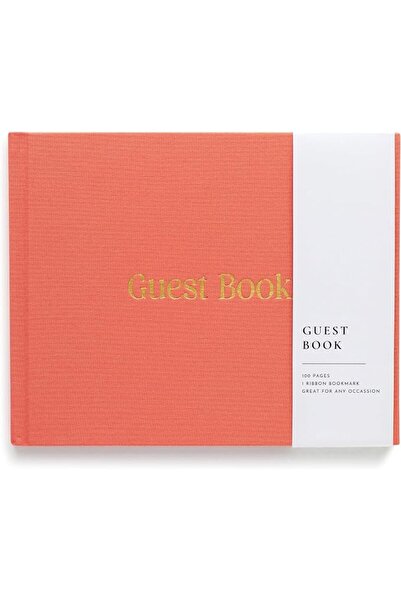 Lamare Wedding Guest Book - Elegant Linen Guest Book Wedding Reception, Baby ...