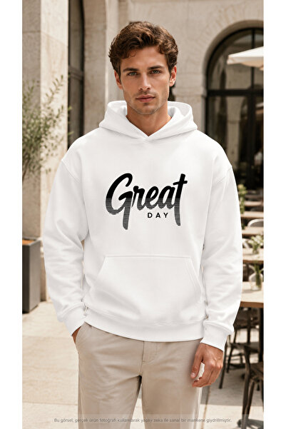 TREND EMMODA Men's Great Day Motto Casual Stylish Basic Sweatshirt