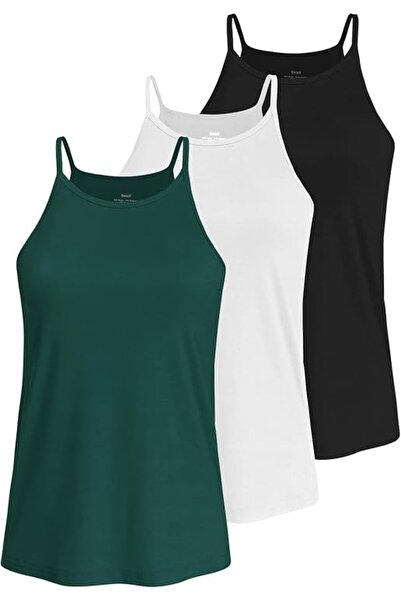 GENERAL High Neck Tank Top for Women Camisole Trendy Sleeveless Shirts Loose ...