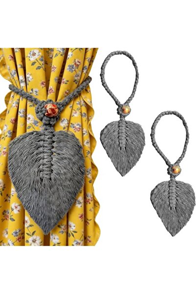 Morvena Picks Set de 2 legături pentru perdele Boho, suporturi de frânghie di...