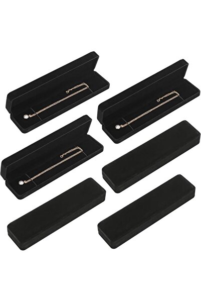LETURE 6 Pieces Velvet Jewelry Gift Boxes for Necklace Pendant Bracelet Ring ...